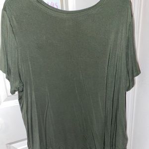 Short-Sleeve Luxe Goop-Neck Tunic T-shirt for Women Old Navy